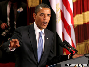 Obama in Egypt, reaching out to Muslim world. Photo Credit, CNN
